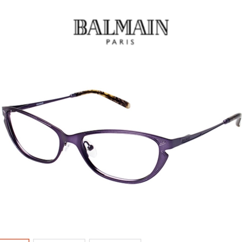 Vintage BALMAIN Paris BL 1020 Eyeglasses Purple Women’s Size 53 16 135